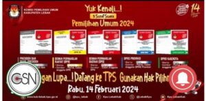 Sukseskan Pemilu Tahun 2024 Ketua KPU Lebak Mengajak Seluruh Masyarakat Kabupaten Lebak Untuk Datang Ke TPS